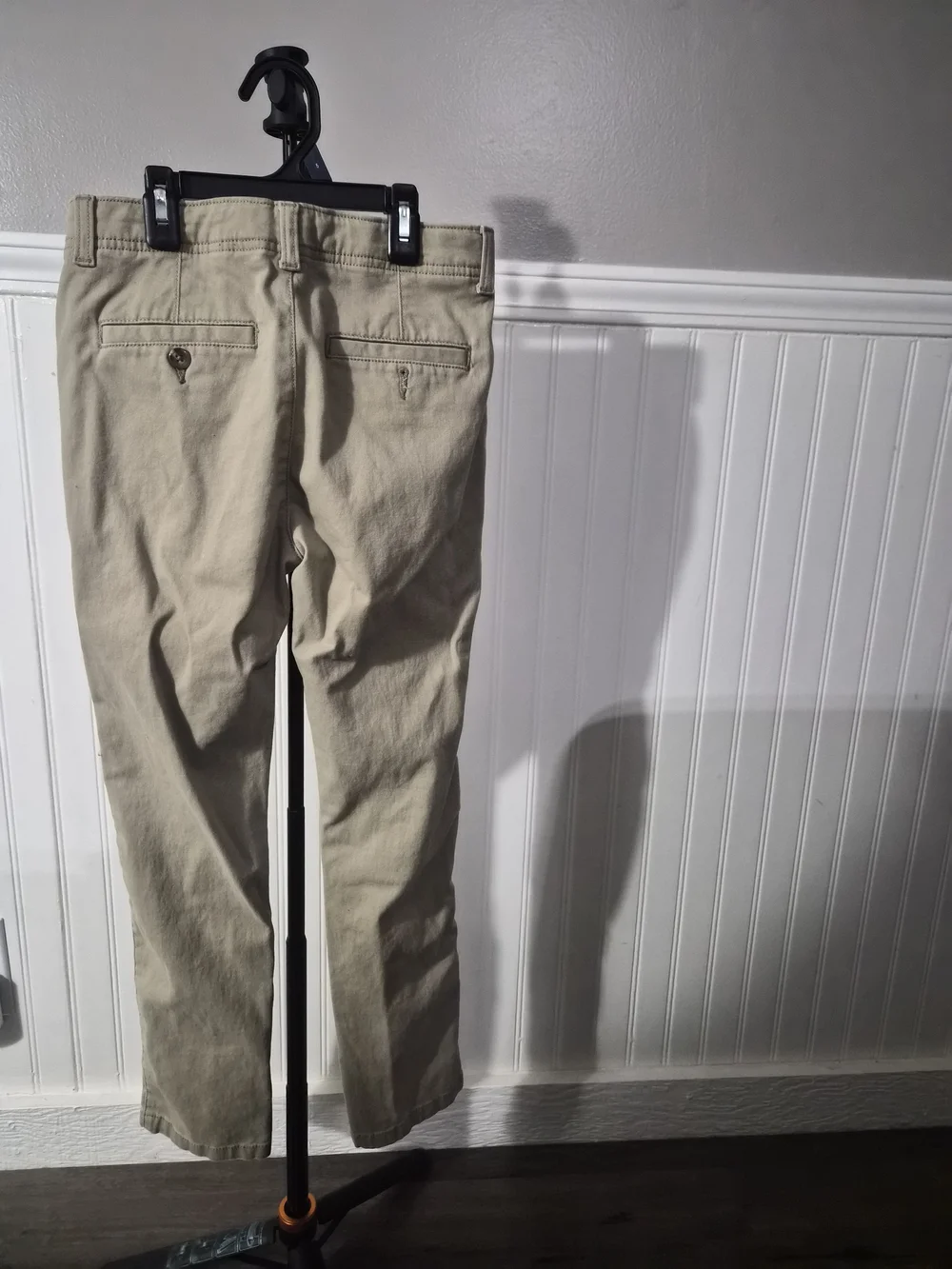 Boys Khaki Straight-Leg Pants